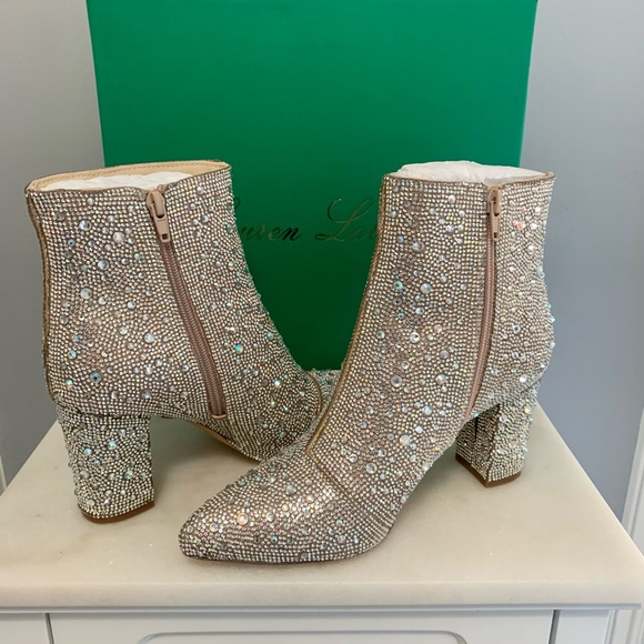 Lauren Lorraine Sparkling Ankle Boots - Picture 3 of 10